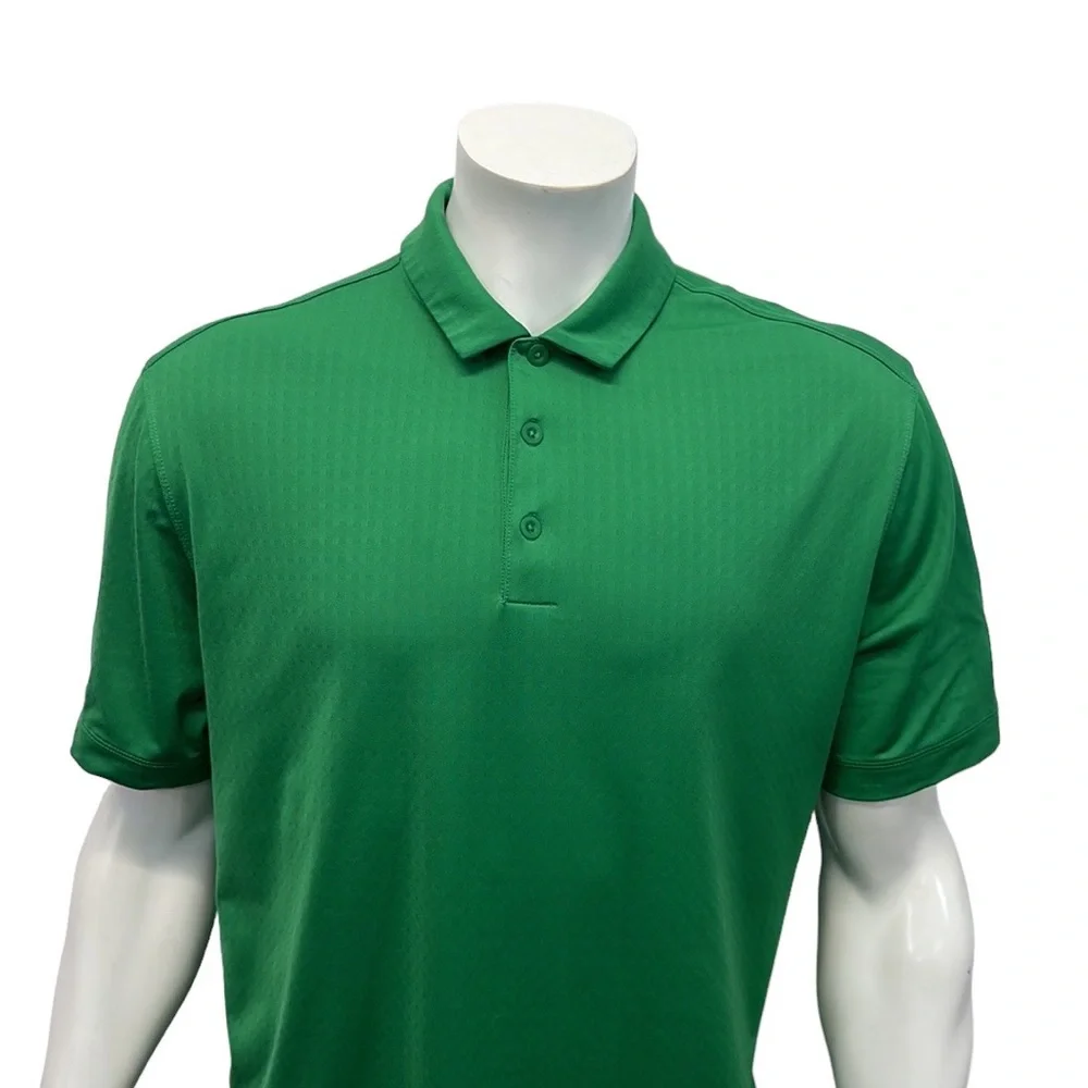 Nike Golf Dri Fit Tour Performance Masters Green Short Sleeve Polo Shirt Large